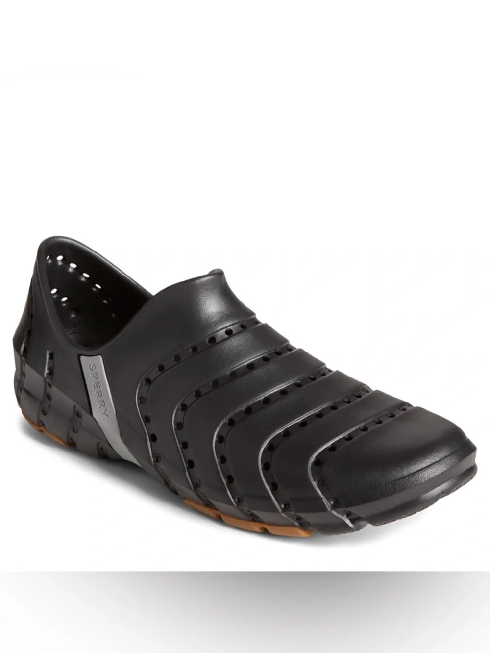 Sperry Men's Black Slip-On Perforated Water Shoe